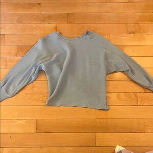 Pink Rose Light Blue Women's Sweatshirt